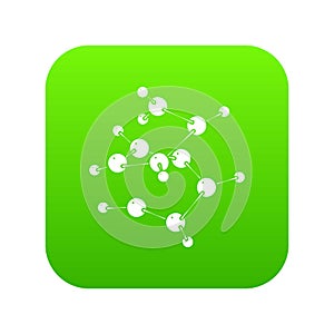 Valine icon green vector