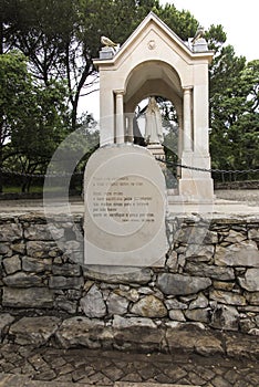 Valinhos near Fatima, place of the fourth apparition of Our Lady August 19, 1917 shepherds.