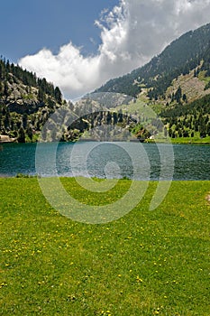 Vall de Nuria lake, Pyrenees, Spain