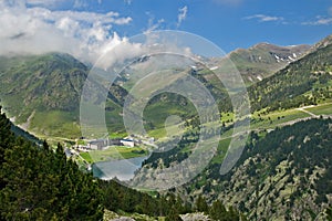 Vall de Nuria Sanctuary, pyrenees, Spain