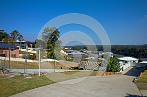 Valla Beach Australia town suburb with residential houses photo