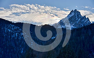 Sunset over Vallandro