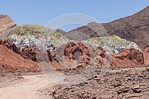 Valle Arcoiris, Rainbow valley, near San Pedro de Atacama.