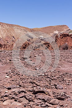 Valle Arcoiris, Rainbow valley, near San Pedro de Atacama.