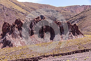 Valle Arcoiris, Rainbow valley, near San Pedro de Atacama. photo