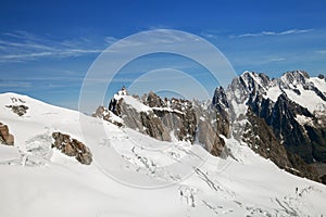 Valle Blanche in the Mont Blanc massif photo