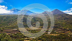 Valle de Arriba with mount Teide in a distance photo