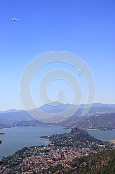 Valle de bravo aerial photo