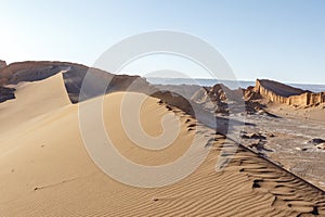 Valle de la Luna in Atacama desert, Antofagasta, Chile