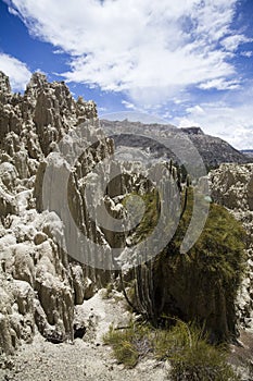 Valle de la luna in Bolivia