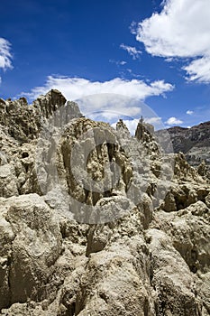 Valle de la luna in Bolivia