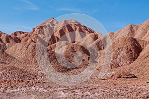 Valle de la Luna or Moon valley in Atacama desert, Chile