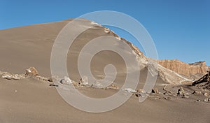 Valle de la Luna Moon Valley in Atacama Desert near San Pedro de Atacama, Antofagasta - Chile