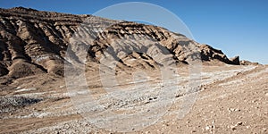 Valle de la Luna Moon Valley in Atacama Desert near San Pedro de Atacama, Antofagasta - Chile