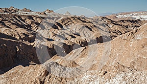 Valle de la Luna Moon Valley in Atacama Desert near San Pedro de Atacama, Antofagasta - Chile