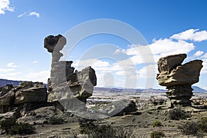 Moon Valley Ischigualasto Jurassic Park of the Triassic period is a paleontological reserve, El Submarino photo