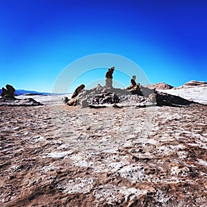 Valle de la Luna is a natural paradise, located in the middle of the Atacama Desert. photo
