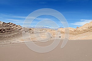 Valle de la Luna sand desert Atacama, Chile