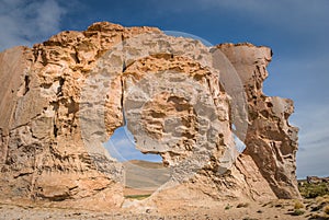 Valle de rocas rock formations, Altiplano Bolivia photo