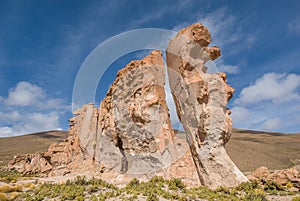 Valle de rocas rock formations, Altiplano Bolivia photo