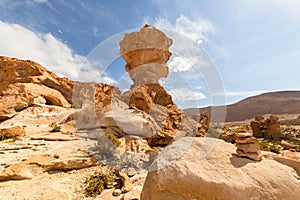 Valle de Rocas, or Stone Valley, in southern Bolivia photo