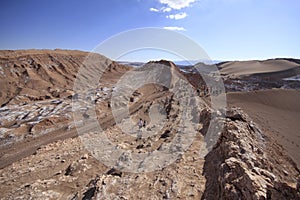 Valle del luna - valley of the moon, in atacama, chile