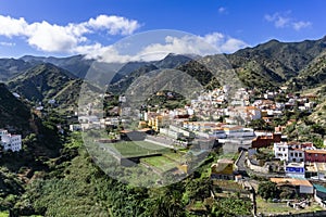 Vallehermoso on La Gomera photo