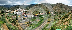 Vallehermoso panorama in Gomera Island photo