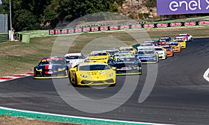 American festival of Rome - Nascar Euro championship. Cars aligned during formation