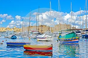 Valletta Beautiful Marina, Malta Landmarks, Travel Europe