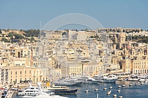 Valletta, Malta, 22 May 2022:  View of Valletta  cityscape