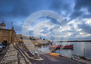 Valletta, Malta - Beautiful dawn and morning lights at Valletta
