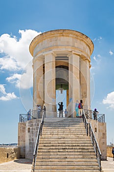 Valletta, Malta - May 05, 2016: Siege Bell War Memorial