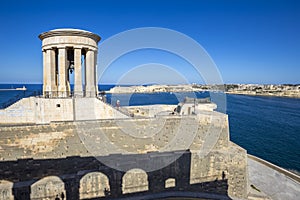 Valletta, Malta - Siege Bell War Memorial at the Grand Harbor