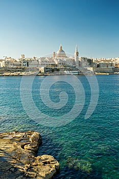 Valletta, Malta, viewed from Sliema