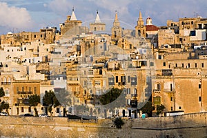 Valletta Malta Waterfront Buildings