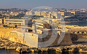 Valletta Panorama of the Fort in the Entrance of the City