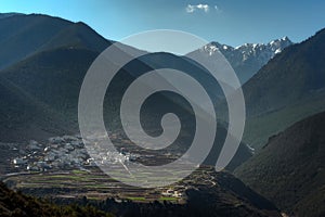 The valley in abig moutain in Zhong dain Shangri_laYunnan,Chin