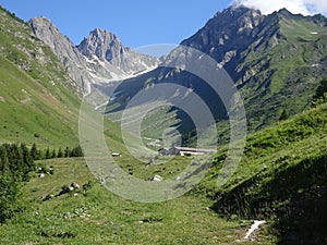 A valley in the Alps, close to the Pierra Menta photo