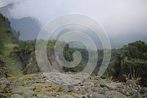 Valley background Merapi Mountain photo