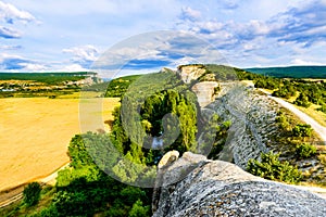 Valley of Black river in mountain.