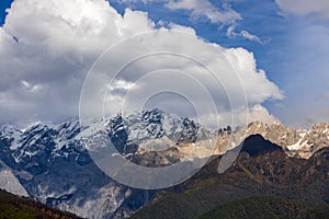 Valley of the Blue Moon (Shika Snow Mountain scenic area) in Shangri-La, Yunnan Province, China