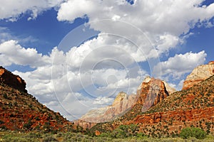 Valley and Clouds, Zion National Park, Utah