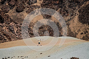 The valley of the crater of Teide volcano, Tenerife, Canary