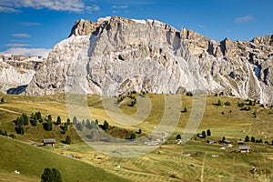 Valley in the dolomites alps