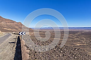 Valley of Draa entrance from N9 road, Morocco