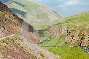 Valley of East Karakol river, Tien Shan mountains