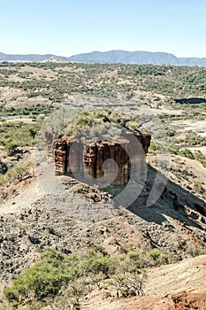 Valley with excavations Tanzanite