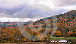 Valley in fall colors