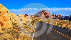 Valley of Fire Landscape in Afternoon Light